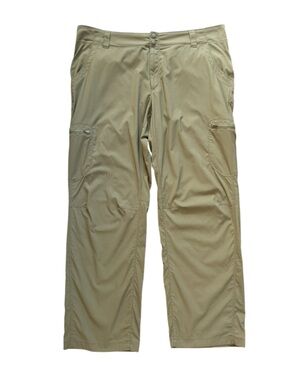 LL Bean Vista Trekking Tech Pants 18 Roll Tab Cargo Hike UPF 50 Mid-Rise Stretch